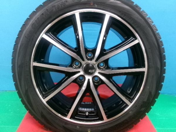 ヴォクシー ステップワゴン アテンザ 中古 社外 アルミホイール スポルトクローネ 17インチ 7.0J +48 5H114.3 ヨコハマ アイスガード7 215/50R17 4本セット 庄 ノア ジェイド ビアンテ 中古スタッドレスタイヤ 215/50/17 215-50-17