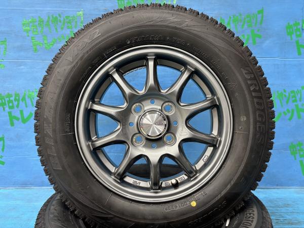 N-BOX アルト スペーシア 145/80R13 新品スタッドレスタイヤアルミ 4本セット 冬タイヤ ブリヂストン ブリザック VRX2 145/80/13 75Q 2024年製 アルミ ベスト クレール ZT10 13インチ 4.0B+43 4H PCD100 冬タイヤ 庄 29,770円
