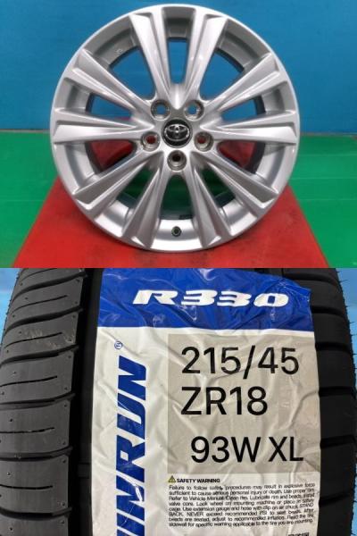 70系 80系 ノア ヴォクシー 4本セット 夏タイヤホイール トヨタ アルファード 純正 18インチ 流用 WINRUN ウィンラン R330 215/45R18 93W 庄 215/45/18 215-45-18 サマータイヤ インチアップ プリウスα メビウス ZRR70 ZRR75 ZRR80 ZWR80 ZRR85 ZVW40|タイヤショップトレッド