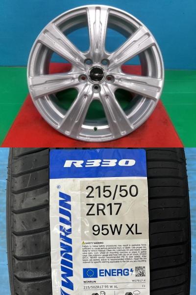 エクシーガ インプレッサスポーツ 4本セット 夏タイヤホイール ユーロスピード 17インチ WINRUN ウィンラン R330 215/50R17 95W 庄 215/50/17 215-50-17 レガシィツーリングワゴン レガシィB4 サマータイヤ GTE YA4 YA5 YA9 YAM BM9 BMM BR9 BRM｜タイヤショップトレッド