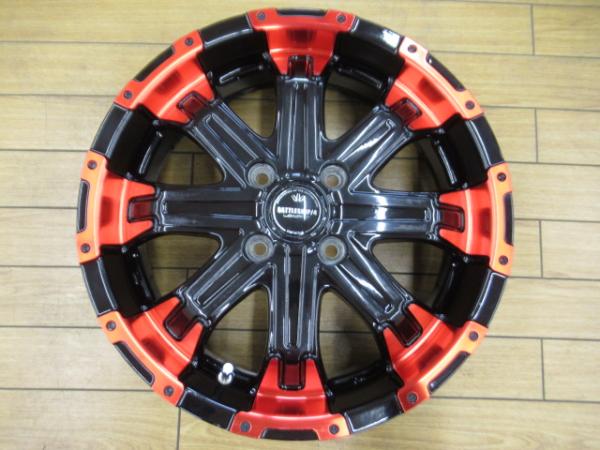 【軽カー用】4本価格 BADX LOXARNY バトルシップ4【15インチ 5.5J +38 4H PCD100】N-BOX スペ−シア ハスラー タフト タント ウエイク デリカミニ デイズ、ルークス 別|タイヤショップトレッド