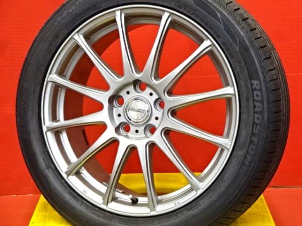 夏物大処分だ値 ヤリスクロス 215/50R18 夏タイヤアルミ付 中古トヨタ専用 18X7.0 +50 5H114.3 新品2022年製ロードストーン ユーロヴィズ 215/50-18 215-50-18 MXPB10 MXPB15 MXPJ10 MXPJ15 トヨタ純正アルミホイール平座ナット使用