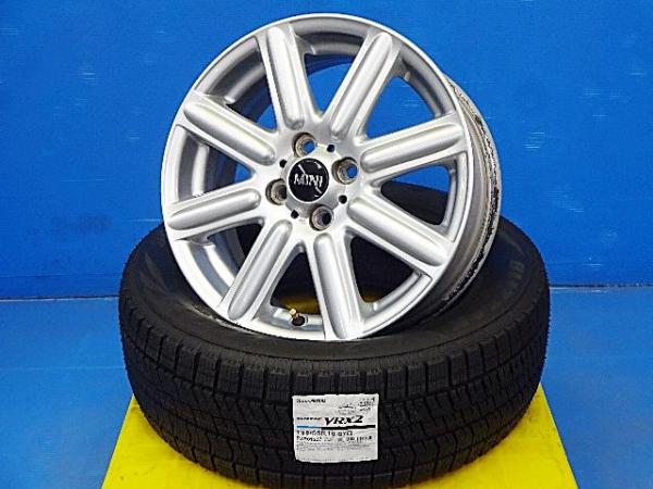 ミニ 195/55R16 スタッドレスアルミ付 中古純正美品 16X6.5 +48 4H100 新品2023年製 ブリヂストンブリザックVRX2 ME14 MF16 MF16S SR16 SU16 SV16 ミニクーペ SX16 SX16S ミニクラブマン ML16 MM16 ZF16 ミニコンバーチブル MR16 MS16 ZN16 ZP16 ミニロードスター SY16 SY16S|タイヤショップトレッド