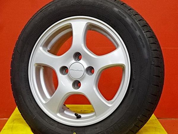 夏いい値 GE6フィット 175/65R14 夏タイヤアルミ付 中古純正 14X5.5 +45 4H100 新品 2022年製 ファルケンシンセラSN832i タイ製 GD1 GD2 GD3 GD4 GE6 GE7 175/65-14 175-65-14 ホンダモデューロ|タイヤショップトレッド