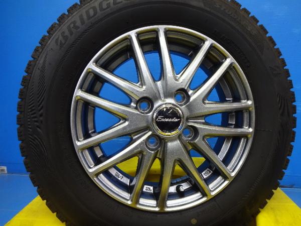 冬物 最終セール 軽自動車 中古セット 冬タイヤ 145/80R13 ブリヂストン ブリザック VRX2 国産 2022年製 社外アルミ 13x4.0 +45 4H100 4本セット スタッドレス アルト モコ MRワゴン MG33S MF33S HA25S HA25V HA35S HA36S HA36V 145-80-13 軽カー 山梨一宮店