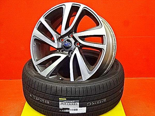 夏物セールだ値 スバル レヴォーグ VM4 VMG 225/45R18 夏タイヤホイールセット 中古純正 18X7.5 +55 5H114.3 新品 2024年製 ダンロップLEMANSルマンV+ 日本製 225-45-18 225/45-18 夏用タイヤ 初代レヴォーグ純正ホイール 18インチ|タイヤショップトレッド