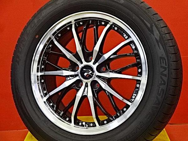 4本セット 20ヴェルファイア カローラクロス 中古セット 215/60R17 ダンロップ エナセーブ RV505 Precious 17X7.0 +38 5H114.3 2022年製 ANH20W ATH20W GGH20W 社外アルミ 17インチ 国産 夏タイヤ 深溝 ZSG10 ZVG11 ZVG15 215-60-17 夏タイヤアルミセット