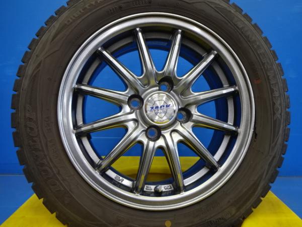 冬物 最終セール フィット デミオ 中古スタッドレスセット 175/65R14 ダンロップ ウィンターマックス WM01 2019年製 社外アルミ 14x5.5 +40 4H100 4本セット 国産 冬タイヤ 室内保管品 175-65-14 GD1 GD2 GD3 GD4 GE6 GE7, GE8, GE9, GP1, GP4