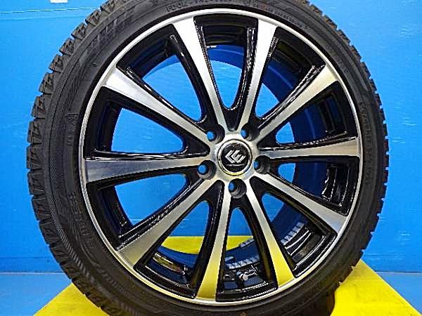 冬物セール!! プリウス BRZ 中古セット 冬タイヤアルミ付き 社外アルミ 17x7.0 +48 5H100 スタッドレス 215/45R17 ヨコハマ アイスガード IG60 国産 2023年製 ZVW30 ZVW50 ZVW51 ZVW55 ZC6 深溝 イボ残り 215-45-17 YOKOHAMA 日本製 冬タイヤ