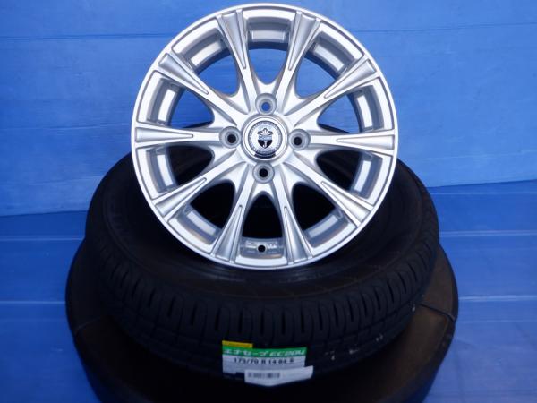175/70-14 ダンロップ エナセーブ EC204 WEDS ウェッズ JOKER 14インチ 5.5J +50 4H100 新品 タイヤ 中古 ホイール 4本セット FIT GK3 GK4 GK5 GK6 GP5 GP6