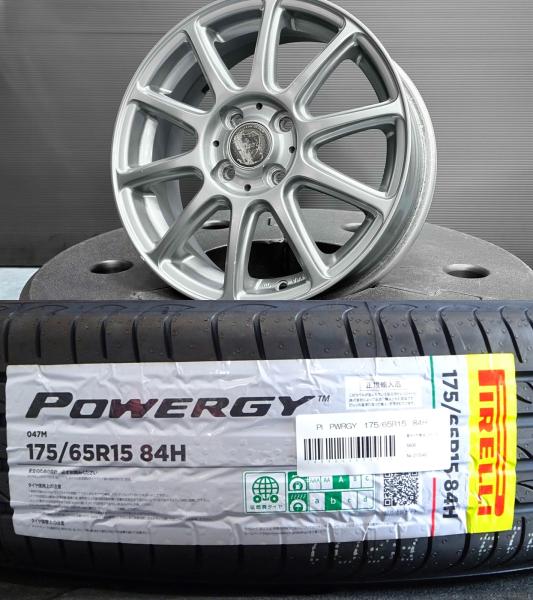4本 175/65R15 アクア フィールダー ヴィッツ フィット スイフト マイクラC Claire ガンメタ 5.5J +45 4H100 PIRELLI ピレリ POWERGY パワジー 低燃費 雨の性能|タイヤショップトレッド