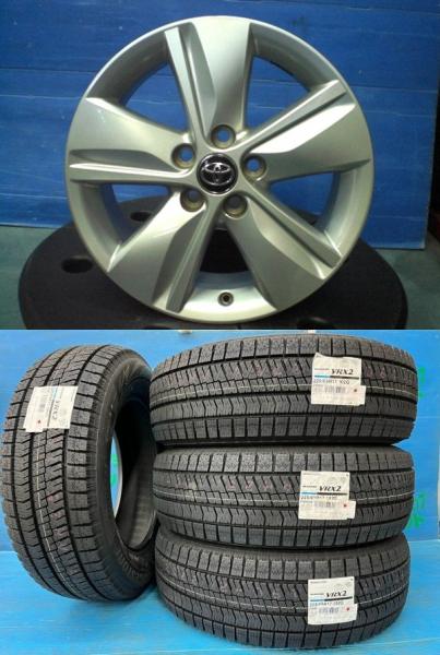 225/65-17 ブリヂストン VRX2 トヨタ ハリアー 純正 17インチ 7J +39 5H114.3 新品 スタッドレス 中古 ホイール 4本 国産 冬タイヤ 冬用 225/65R17 ハリアー 60系 RAV4 30系