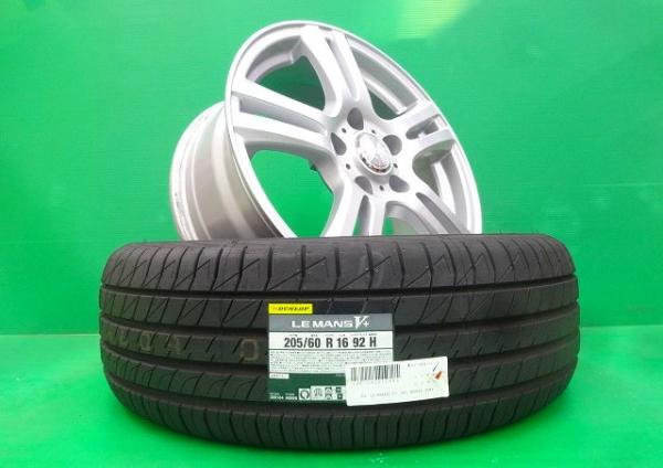中古 ジョーカー 16インチ 6.5J +40 5H114.3 新品 ダンロップ ルマン5 205/60R16 4本 セット トヨタ アベンシスワゴン ハイブリッド ホンダ スパーダ eHEV 日産 マツダ セダン ファストバック 205/60/16 205/60-16 妻