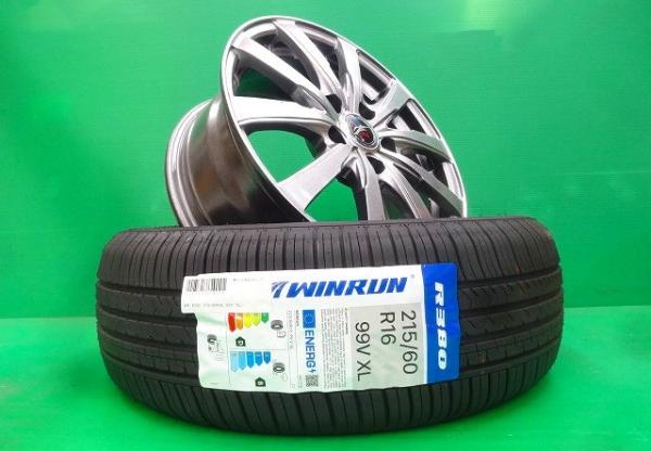 中古 FANG 16インチ 新品 WINRUN 215/60R16 4本 セット ホンダ マツダ 2WD 4WD 夏 タイヤ ホイール 215/60/16 215/60-16 ミニバン SUV CX3 下妻|タイヤショップトレッド