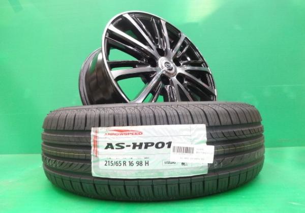 中古 GYLE 16インチ 6.5J +40 5H114.3 新品 ARROWSPEED 215/65R16 4本 セット トヨタ 2WD 4WD ハイブリッド 日産 デュアリス マツダ CX30 スカイアクティブ 215/65/16 215/65-16 下妻
