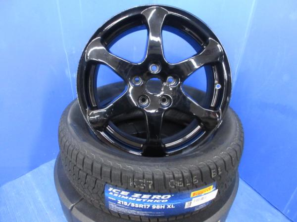 M35系 ステージア 4本 日産純正 黒 17インチ 5H 5穴 PCD 114.3 新品 ピレリ 215/55R17 スタッドレスタイヤ 冬用タイヤ 冬タイヤ スノー スタッドレス 冬用 冬 タイヤ ホイール 純正アルミ CBA-PM35 CBA-PNM35 GH-HM35 GH-M35 GH-NM35 アクシス 225/45R18 のインチダウン｜タイヤショップトレッド