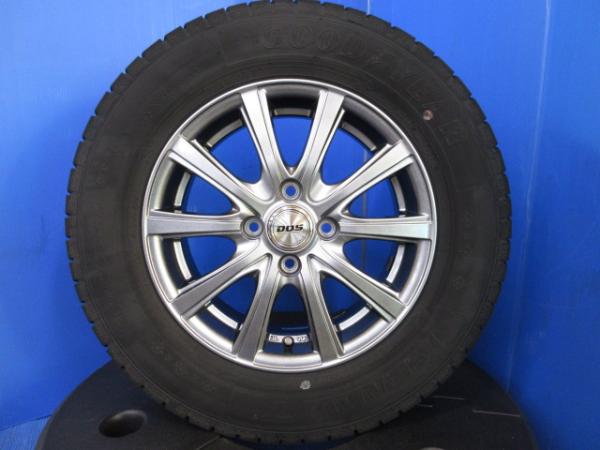 ホンダ フリード GB3 GB4 4本セット 中古 スタッドレス スノー 冬用タイヤ 国産 グッドイヤー アイスナビ7 185/70R14 14インチ アルミホイール 4H 4穴 PCD100 冬タイヤホイールセット 純正タイヤサイズ 185/65R15 互換 送料無料 個人宅配送OK 法人配送OK 領収書OK|タイヤショップトレッド