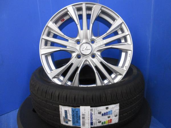 インサイト ホンダ 4本セット WEDS レオニスUC 16インチ アルミホイール 4穴 PCD100 新品 サマー 夏タイヤ 185/55R16 インチアップ タイヤホイールセット 個人宅配送OK