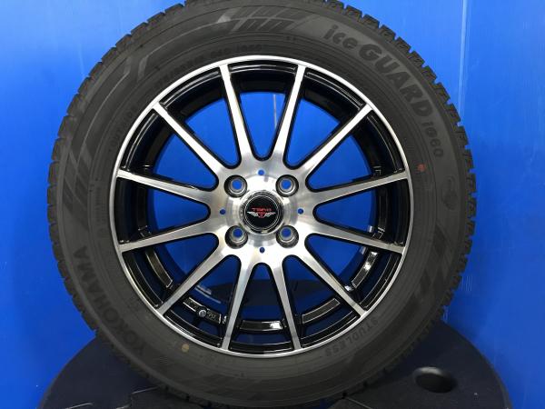 4本セット フィット インサイト アクア 15インチ アルミホイール 4H 4穴 PCD100 国産スタッドレスタイヤ 175/65R15 YOKOHAMA 冬用タイヤ 冬タイヤ スタッドレスセット タイヤセット アルミセット ホイールセット 純正175/70R14互換 トヨタ 日産 ホンダ スズキ 175 65 15