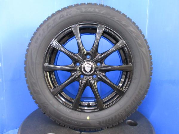 トヨタ SAI サイ 16インチ 黒 アルミホイール 5穴 PCD 114.3 新品 国産 ブリヂストン ブリザックVRX2 スタッドレス 冬用タイヤ 205/60R16 セット 純正 215/45R18 からの インチダウン アルミ ホイール 5H PCD114.3 新品タイヤ 冬 冬タイヤ 冬用 雪用 雪用タイヤ｜タイヤショップトレッド
