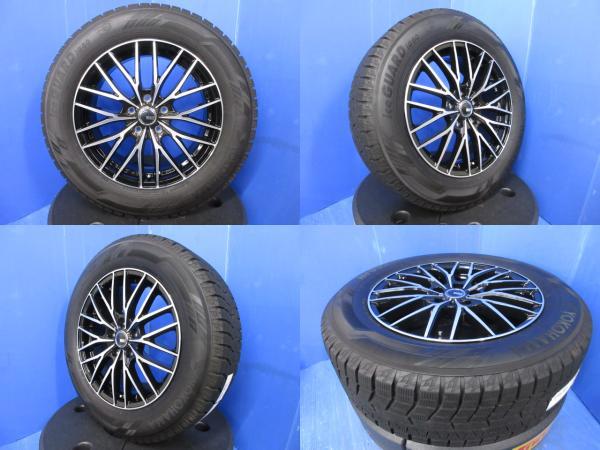 スバル 4BA-VN5 レイバック 4本 新品 黒 17インチ 5H 5穴 PCD 114.3 23年 深溝 国産 ヨコハマ 225/60R17 スノータイヤ スタッドレスタイヤ 冬用タイヤ 冬タイヤ 冬タイヤセット スタッドレスセット スノー スタッドレス 冬用 冬 タイヤ ホイール 225/55R18 のインチDOWN|タイヤショップトレッド