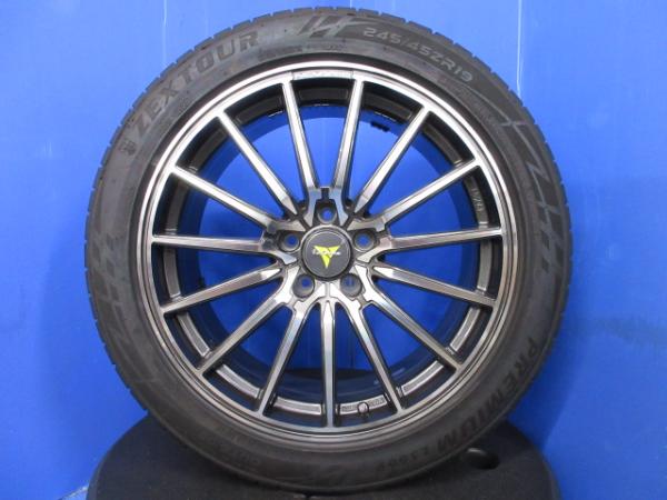 三菱 アウトランダー 4本 新品セット WEDS ウェッズ ノヴァリス 19インチ アルミホイール フィン 5穴 PCD114.3 サマー ラジアル 夏タイヤ 245/45R19 インチアップ 個人宅配送OK 法人配送OK 領収書OK|タイヤショップトレッド