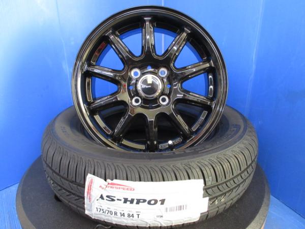MXPA10 ヤリス トヨタ 4本 新品セット ブラック 14インチ アルミホイール 4穴 PCD 100 サマー 夏タイヤ 175/70R14 純正タイヤサイズ タイヤホイールセット 1台分 店頭販売可能
