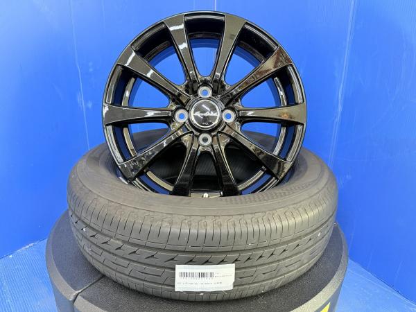 GE6~9 GP1 GP4 フィット 15インチ 黒 限定色 アルミホイール 4穴 PCD 100 中古 エコ ブリヂストン レグノGR-X2 ノーマル 夏用タイヤ 175/65R15 黒系 黒色 ブラック アルミ ホイール 4H PCD100 中古タイヤ エコタイヤ 低燃費 静粛性 REGNO ノーマルタイヤ 夏タイヤ 夏用