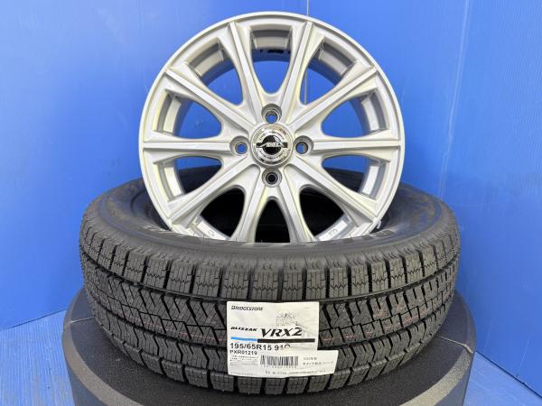 E13 ノートオーラ AURA 15インチ アルミホイール 4穴 4H PCD 100 新品 国産 ブリヂストン ブリザック VRX2 スタッドレス 冬用タイヤ 195/65R15 E13系 新品スタッドレス 新品タイヤ スタッドレスタイヤ 冬タイヤ 冬用 雪用 タイヤホイール セット NISMO AUTEC|タイヤショップトレッド