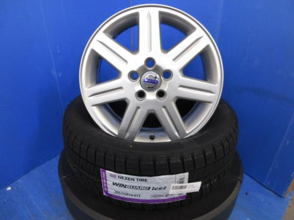 S40 C30 V50 V50 4本 VOLVO ボルボ純正 16インチ 5H 5穴 PCD 108 25年製 新品 205/55R16 スノータイヤ スタッドレスタイヤ 冬用タイヤ 冬タイヤ 冬タイヤセット スタッドレスセット スノー スタッドレス 冬用 冬 タイヤ ホイール 純正アルミ CBA-MB4204S CBA-MB5244 MB5254