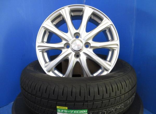 トヨタ 80系 シエンタ 4本セット 15インチ 中古 アルミホイール 4穴 PCD 100 新品 低燃費 エコ 夏タイヤ ダンロップ EC204 185/60R15 純正タイヤ タイヤアルミセット