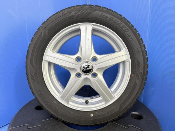 タントカスタム タントファンクロス 中古 14インチ アルミホイール 4穴 4H PCD100 国産 ヨコハマ アイスガード6 iG60 スタッドレス スノー 冬タイヤ 155/65R14 中古セット アイスガード スタッドレスタイヤ スノータイヤ 冬 冬用タイヤ 165/55R15 からの インチダウンサイズ｜タイヤショップトレッド 27,600円