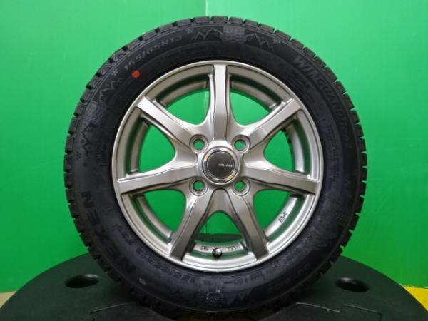 アルト ライフ 等 ネクセン WINGUARD ice2 155/65R13 新品 スタッドレス 中古 アルミ 4本 セット 13インチ ホイールセット 冬 スノー モコ MRワゴン ルークス ゼスト パレット ワゴンR 等 軽自動車多数