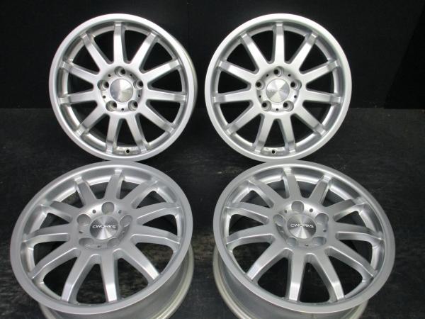タルガ CWORKS MS-01 6.5J-16+40 112 5H シルバー 中古ホイール4本セット アウディA1 A3 A4 ゴルフ パサート トゥーラン 須賀川｜タイヤショップトレッド