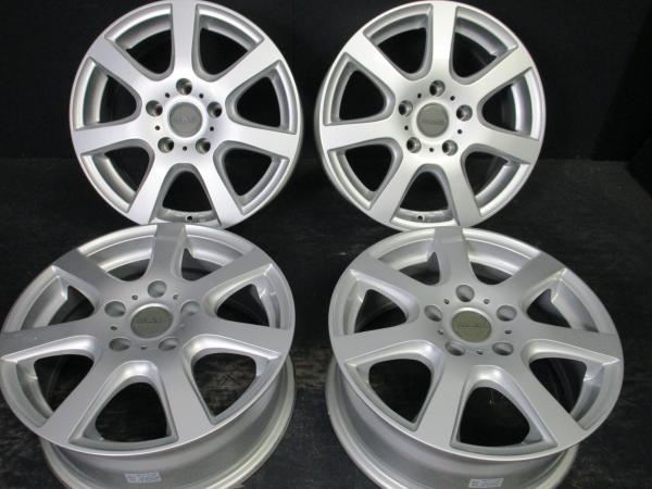 阿部商会 MAK DOLOMITI ドロミテ 6.5J-16+42 120 シルバー BMW 1シリーズ E87 F20 3シリーズ E36 E46 中古ホイール 4本セット 須賀川