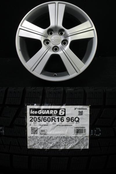 レガシィ エクシーガ スバル SGフォレスター純正 6.5J-16+48 100 シルバー ヨコハマ iceGUARD iG60 205/60R16 新品冬タイヤ 須賀川店|タイヤショップトレッド