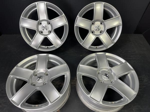 中古4枚セット TARGA AGA PARIS 6J-15 +27 108 4H シルバー プジョー207　シトロエンC3　須賀川 13,860円