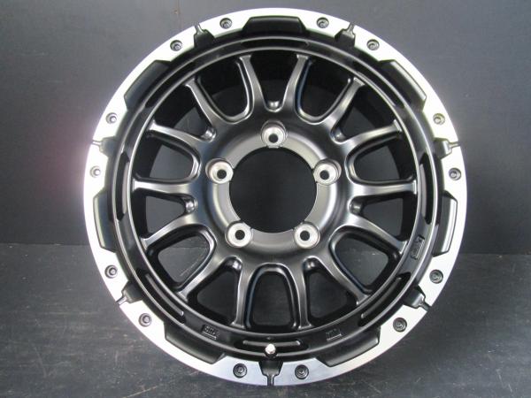 VENES SUV M7BR ヴェネス 5.5J-16 +22 139.7 5H セミグロスブラック/リムポリッシュ ジムニー 須賀川店頭取付OK