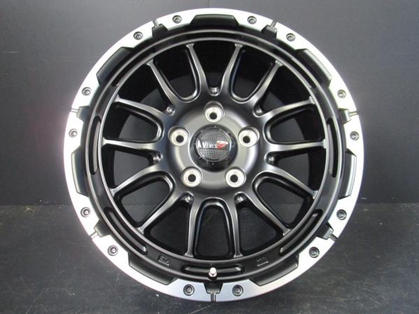 VENES SUV ヴェネス M7BR 7J-16 +42 114.3 セミグロスブラック/リムポリッシュ 新品4本セット キックス デリカD5 エクストレイル 須賀川