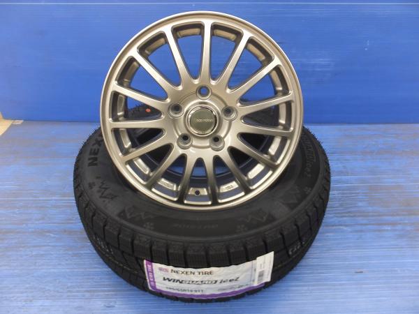 ノア ヴォクシーに 25年製 ネクセン WINGUARD ice2 195/65R15 エコフォルム 15インチ 6J+53 5H114.3 新品スタッドレス 中古ホイール 4本｜タイヤショップトレッド