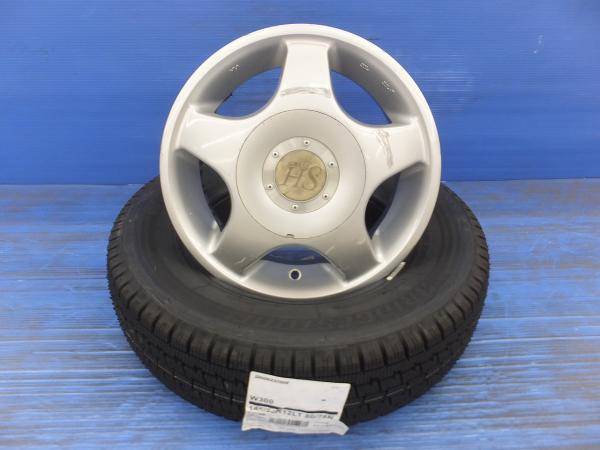 軽トラック 軽バン等に ブリヂストン W300 145/80R12 80/78N LT マルチ 12インチ 4.5J 4H100/110/114.3 新品スタッドレス 中古ホイール 4本｜タイヤショップトレッド