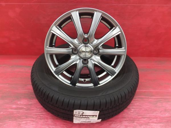 ヴィッツ ポルテ アクシオ等に ブリヂストン エコピア NH200C 165/70R14 DOS 14インチ 5.5J+38 4H100 新品夏タイヤ 中古ホイール 4本セット｜タイヤショップトレッド 29,770円