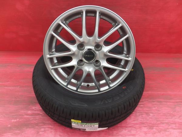 bB ヴィッツ ベリーサ等に ダンロップ エナセーブ EC204 175/65R14 FEID 14インチ 5.5J+38 4H100 新品夏タイヤ 中古ホイール 4本 セット｜タイヤショップトレッド