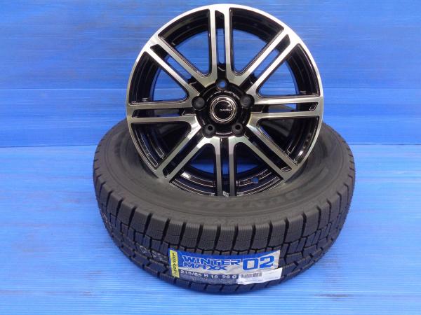 アルファード 新品 スタッドレス 215/65R16 ダンロップ WINTERMAXX02 中古 ホイール 4本セット 16インチ 6.5J 5H114.3 +38｜タイヤショップトレッド