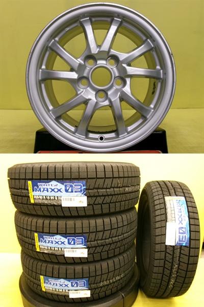 トヨタ車 205/60R16 新品冬タイヤ ダンロップ WM03 中古アルミ プリウスα 純正アルミ 6.5J 16インチ 5/114.3 +39 平面座ナット用｜タイヤショップトレッド