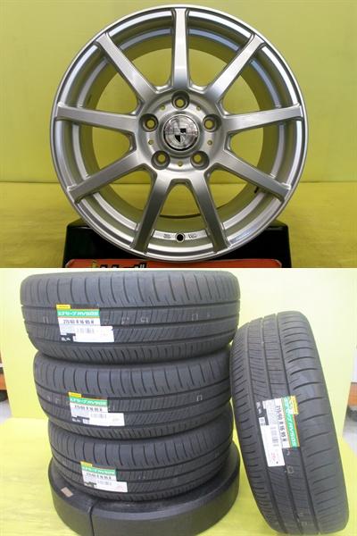 215/60R16 新品タイヤ ダンロップ RV505 中古アルミ 6.5J 16インチ 5/114.3 +38 エスティマ マークXジオ デリカ D:5 MPV｜タイヤショップトレッド