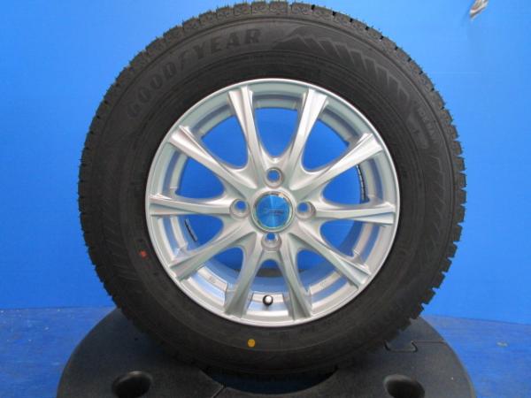 新品 冬用 2021年製 グッドイヤー アイスナビ7 185/70R14 訳アリ新品 アルミ 14インチ 5.5J +45 4H100 ディスクキズ有 コンパクトカー 4本セット｜タイヤショップトレッド