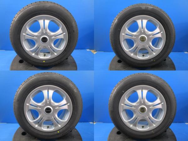 中古 アルミ 15インチ 6.5J +45 5H114.3 新品 夏タイヤ 195/65R15 2023年製 ブリジストン NEWNO ４本セット オーリス ノア エスクァイア 境