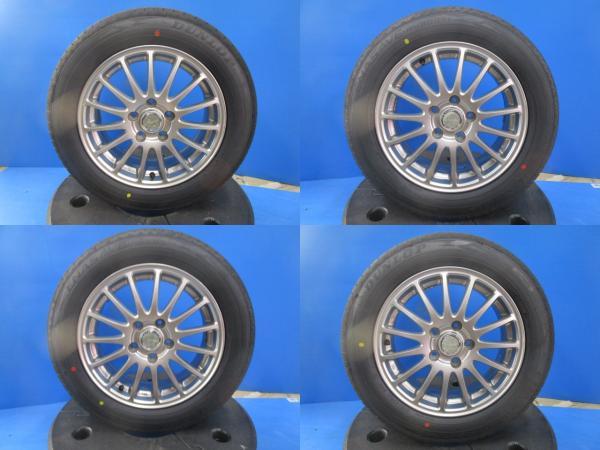 中古アルミ 16インチ 6.5J 5H114.3 新品冬タイヤ ブリジストン VRX2 205/60R16 4本セット価格 境 キックス アクセラ ノア ステップワゴン