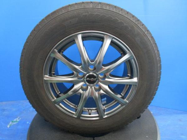 中古アルミ 15インチ 6J 5H100 新品冬タイヤ 195/65R15 TOYO オブザーブギズ2 4本セット価格 境 プリウス インプレッサ カローラツーリング
